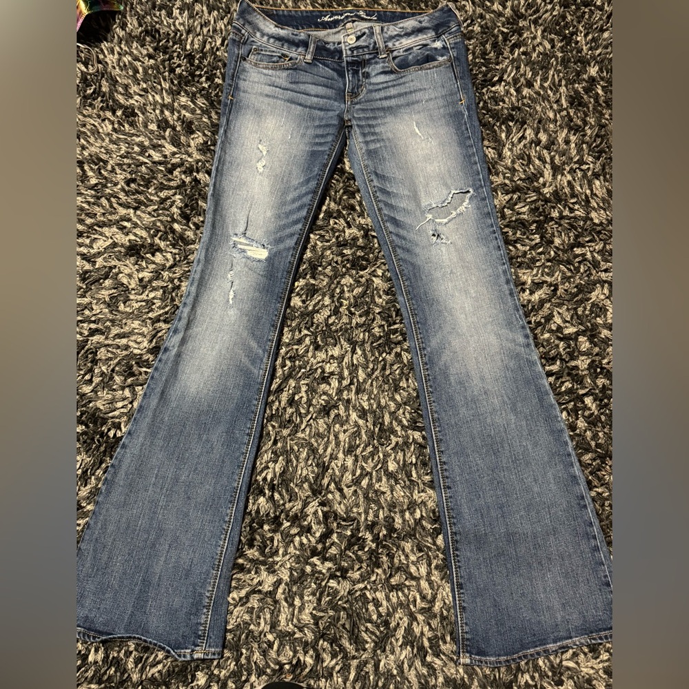 American Eagle Outfitters Distressed Boot Cut Jeans